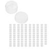 100Pcs Round Small Items Container Plastic Jewelry Organizer Convenient Makeup Container  Travel