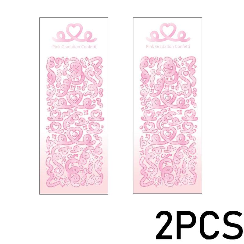 1PCS New Cute Deco Stickers Photocard Decor Kawaii Decorative Scrapbooking Decorative Stickers Kpop Korean Toploader Sticker