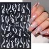 Winter Christmas Nail Stickers: Gold & Silver Glitter, Trees, Reindeer, Snowflakes