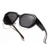 2025 European & American Versatile Ins Rivet Polygon UV-Blocking Polarized Sunglasses for Men & Women - Modern National Tide Style