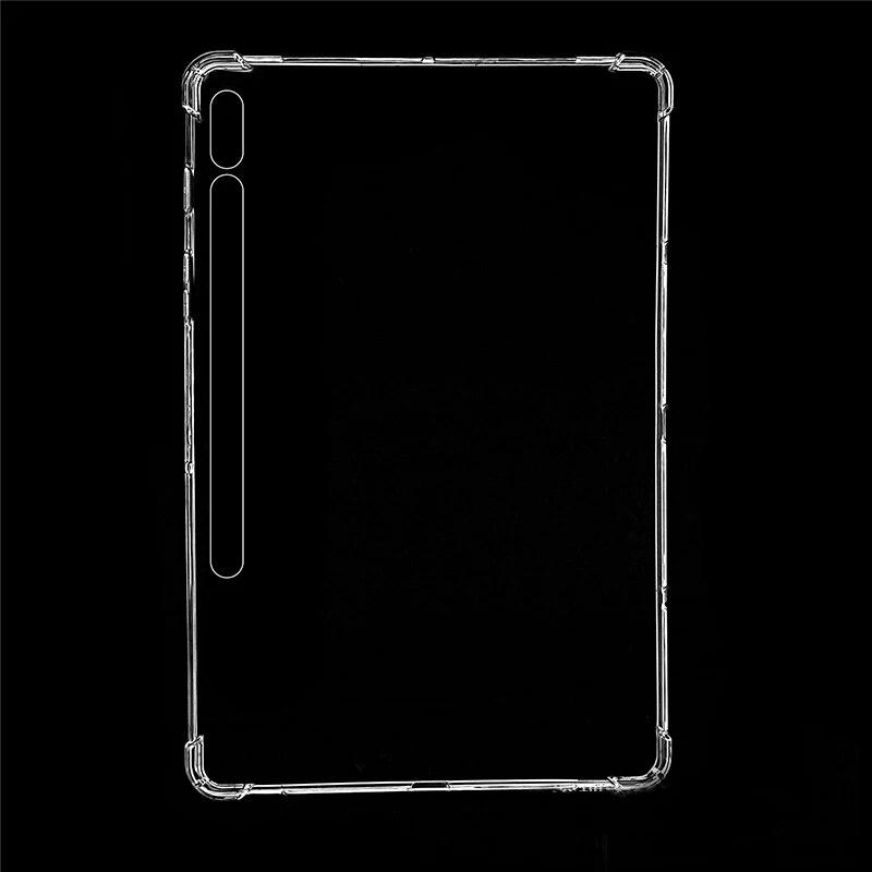 Tablet Case for Samsung Galaxy Tab S7 2020 11" Silicone Soft Shell TPU Airbag Cover Transparent Protection for SM-T870 SM-T875
