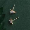 European and American exquisite antlers, love stud earrings, zircon-inlaid cute lady jewelry, Christmas holiday models
