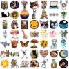50-Piece Original Design Graffiti Stickers - Waterproof DIY Decor for Guitar, Notebook & Luggage