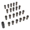 22PCS Tapered Lug Nuts with Nut Sleeve Key Alloy Steel Universal Forged Lock Nut Replacement for TOYOTA Titanium M12x1.5