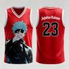 Jujutsu Kaisen Gojo Satoru 23 Basketball Jersey Men Women Sleeveless Tank Top 3D Print Anime Sports Uniform Streetwear Vest Tees