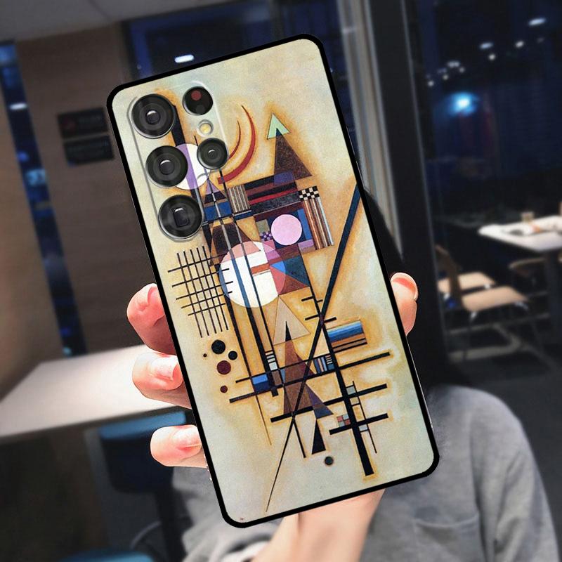 Coque Abstrait Wassily Kandinsky Pour Samsung Galaxy S22 S23 Ultra S21 S20 FE S9 S10 Note 10 Plus Note 20 Ultra Housse