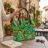  Artistic Geometric Pattern Tote Bag Fashion Large Capacity Casual Shopping Shoulder Handbag for Daily Use