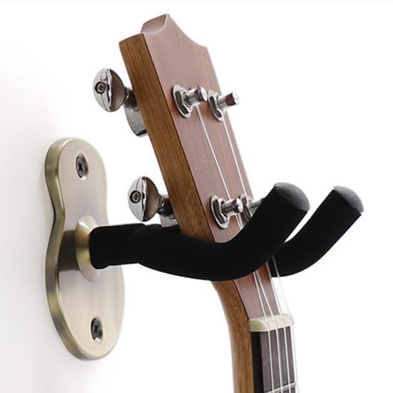 Gitar Veggfeste Henger Kraftig Metall Gitarholder Bass Ukulele Akustisk Klassisk Elektrisk Gitar Stativ Krok Gitar Tilbehør