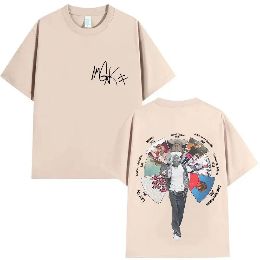 

Hiphop Retro Tops The Rapper MGK Lost The Cover Tshirt The Album on The Trip To America Print Cotton Short Sleeves Unisex 4XL