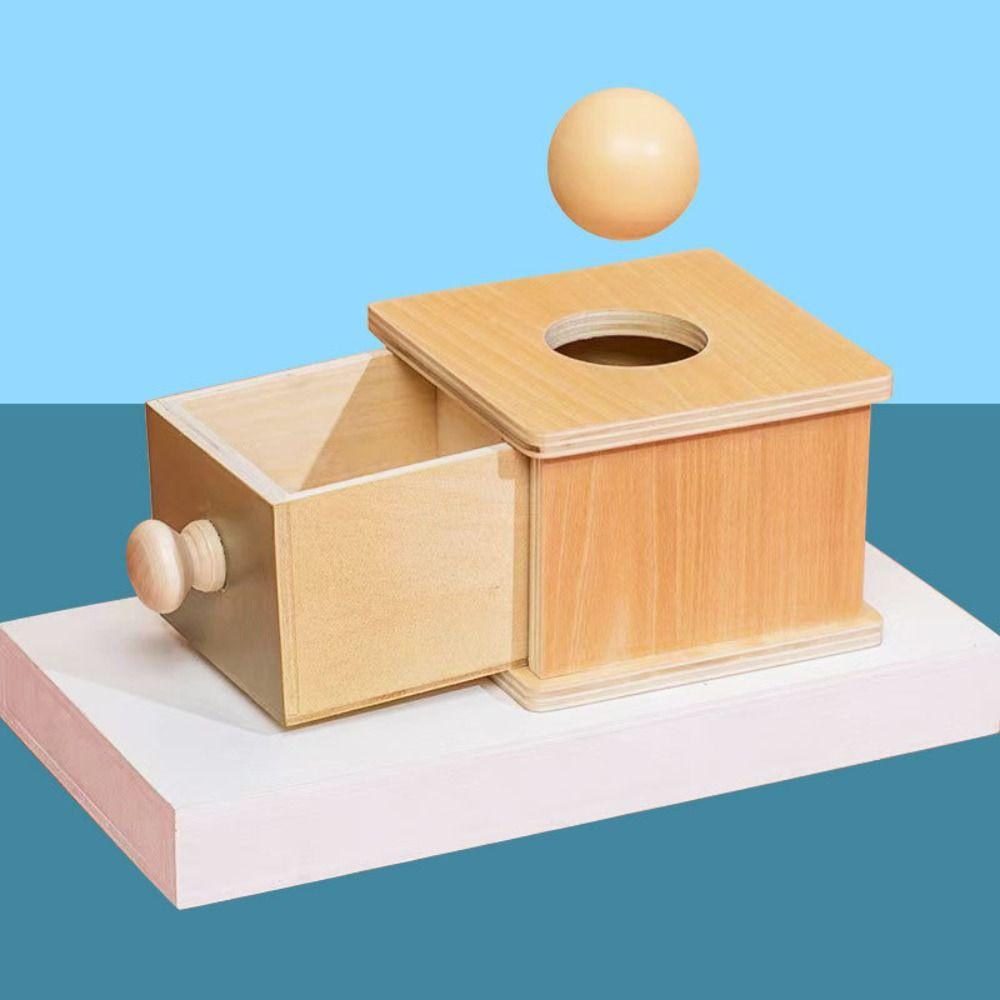

1 Set Intellectual Development Montessori Object Permanence Box Kids/ Baby/ Children Pitching Box