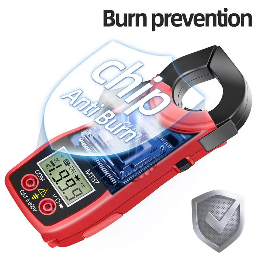 Digital LCD clamp meter, AC/DC multimeter, current amp capacitance pliers, amp resistance tester