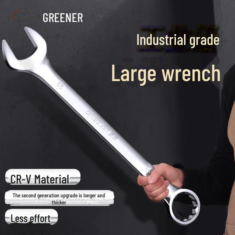 Green Forest Dual-Use No. 13 Industrial Double-Ended Plum Wrench Tool Set