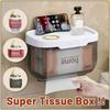 Plastic Tissue Box Bathroom Toilet Paper Holder Household Tissue Holder  Storage Rack