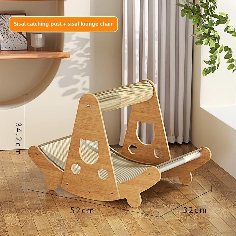 Cat Scratching Board Wear-resistant and Non-crumbling Cat Claw Board Cat Corrugated Cat Nest Villa Four-season Universal Claw Grinding Carton House