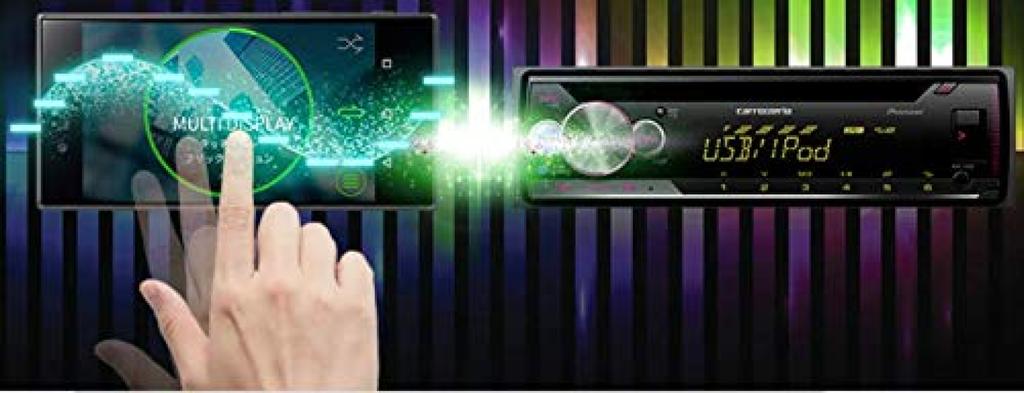 Pioneer Audio 1D CD USB iPod iPhone AUX DSP Carrozzeria DEH-4500