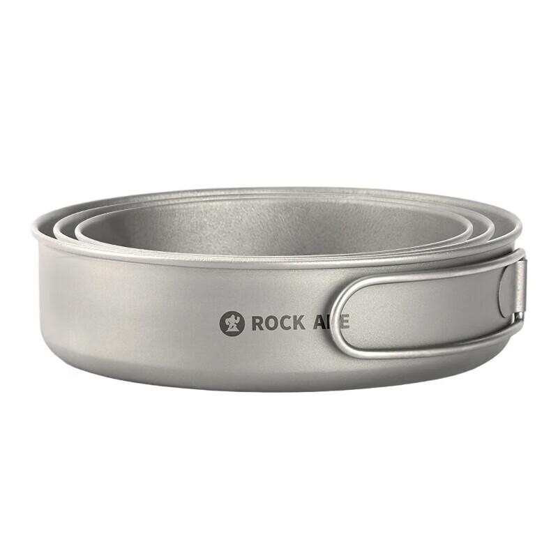 Rock Ape Outdoor Camping Pure Titanium Bowl Set