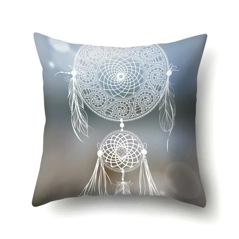 Boho Cushion Cover Dream Catcher Cushion for Home Sofa Chair Decoration Pillowcase Car Ornament 45*45cm