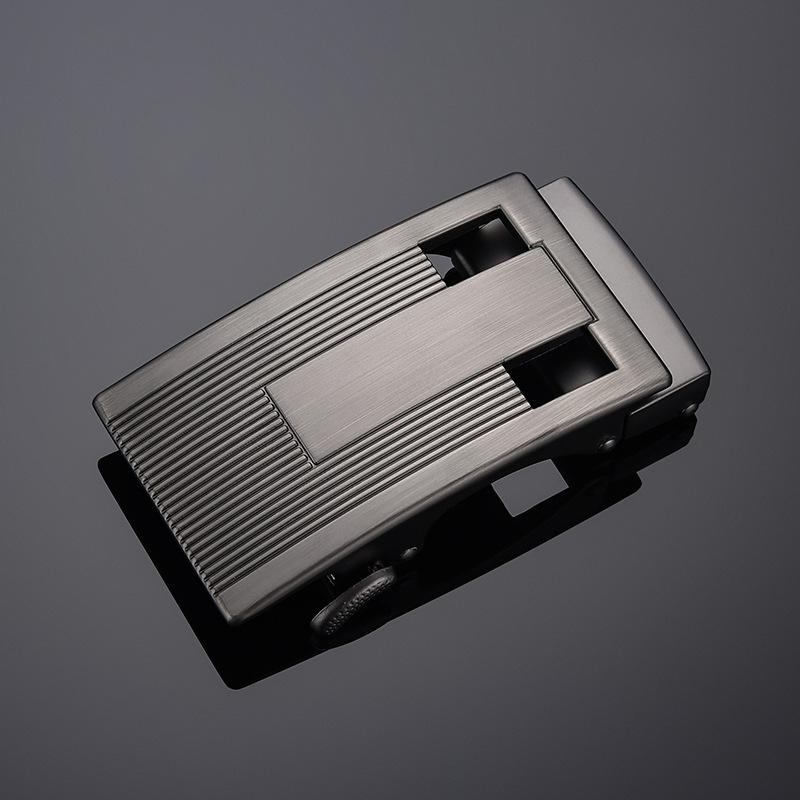 Men's Rectangle Auto Lock Belt Buckle Single 4.0 Points Zinc Alloy Vintage Jeans Button Flat Toothless Exquisite Workmanship