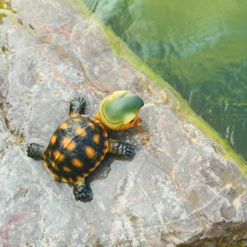 1pcs Cartoon Land Tortoise Big Head Turtle Diamond Turtle Hand-made Figurines Fish Tank and Aquarium Decorations