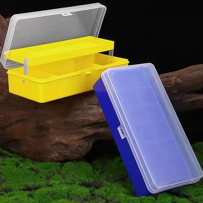 Portable Fishing Tackle Box 11 Compartments Double-deck Storage Case Carp Fishing Accessories Lure Hook Soft Bait Tool Box