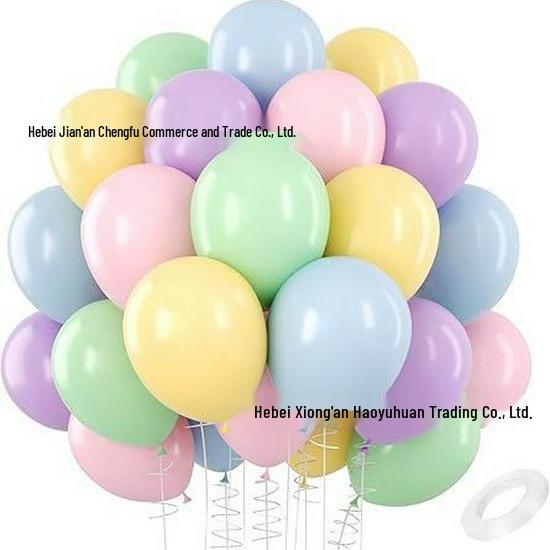 10  Thick Macaron Color Balloons for Party & Wedding Decor