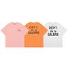 Grenzüberschreitende europäische und amerikanische Trendmarken Gallery dept Logo aufgedrucktes kurzärmeliges T-Shirt Herren und Damen Amerikanische High Street Halbarm