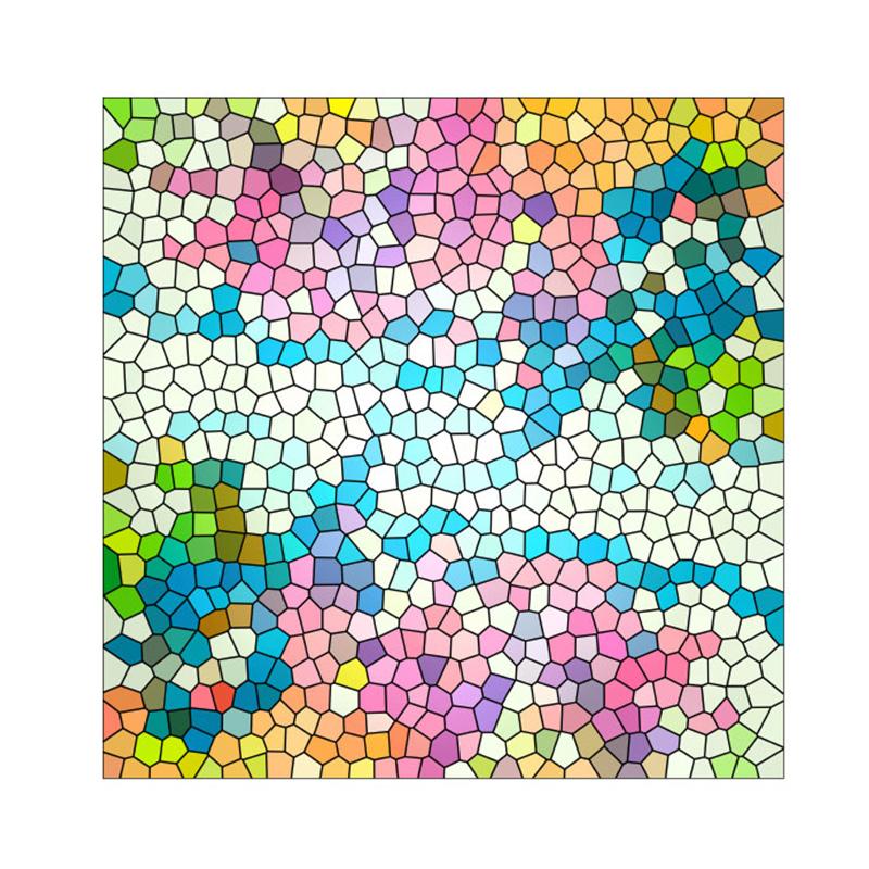 European Style Retro Glass Film,electrostatic Frosting, Adhesive Free Art Painting Privacy Protection Window Film Stained Glass