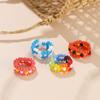 iF ME Mehrfarbiger kleiner Blumenring, koreanische Version, handgewebter Perlenring, Reisperlen-Ring, Damen- und Mädchenschmuck, kleiner Ring im frischen Stil