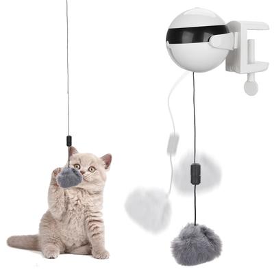 Pet Supply Puzzle Smart Pet Cat Ball Interactive Cat Toy Teaser Toys Electric Automatic Lifting Plush Ball