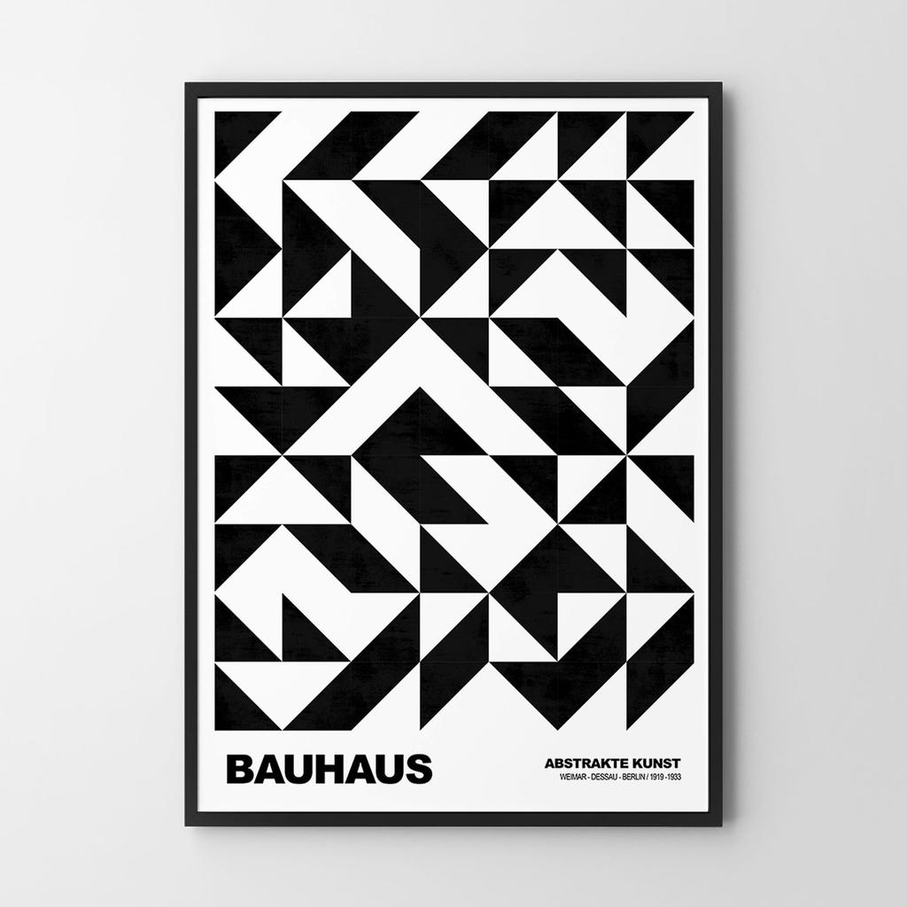 Black and White Bauhaus Poster
