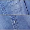 Korean Slim Fit Denim Shirt for Men, Ideal for Spring and Autumn Seasons
