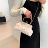 Women's 2025 Korean Style Casual Fashion Crossbody Shell Handbag with Chain Strap