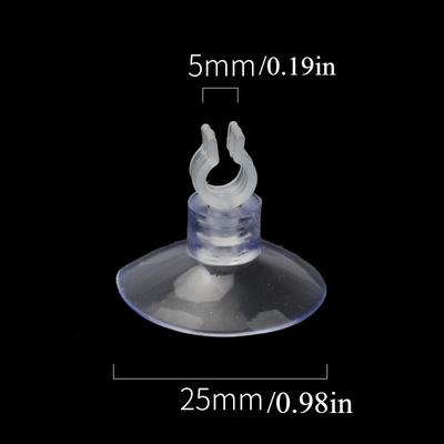 5pcs/10pcs Rubber Aquarium Fish Tank Suction Cup Holders for Air Hose Tube Oxygen Pump Adjustable Strong Sucker Durable PVC Glas