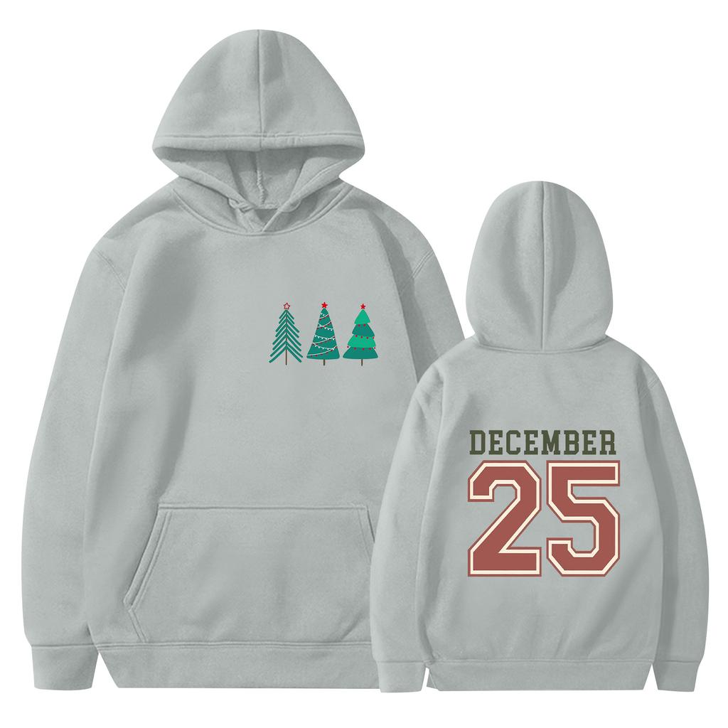 Felpa con cappuccio natalizia da donna Divertente Carina Felpa Pullover per le vacanze di Natale