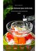 Verdicktes Glas-Gurkenglas mit Innendeckel für Sauerkraut, Kimchi und eingelegtes Gemüse