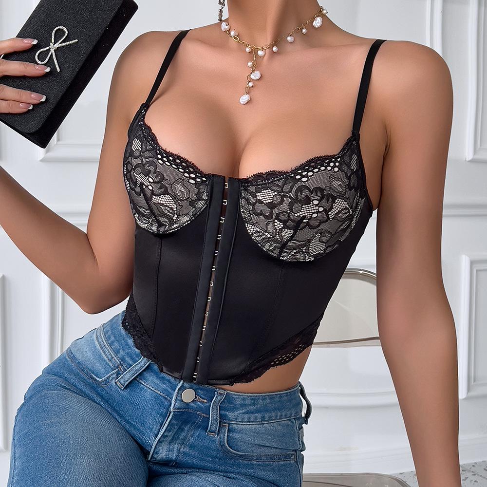 Hot-Selling Sexy Lace Camisole: Women's Underwire Summer Set