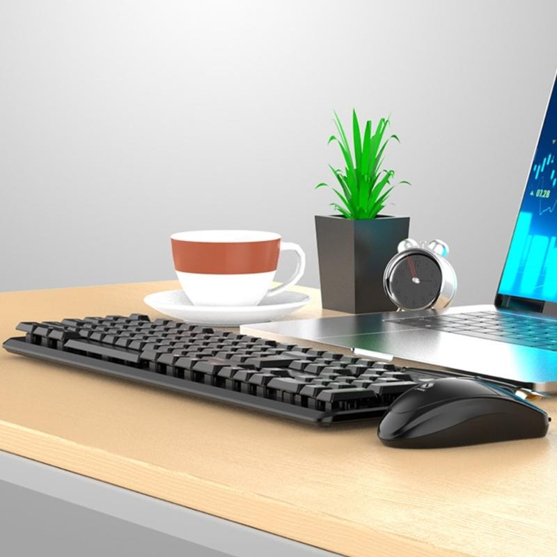 Corded Keyboard and Mouse Corded Keyboard and Mouse Combo USB Keyboard and Mouse Set for School Office Business Gaming