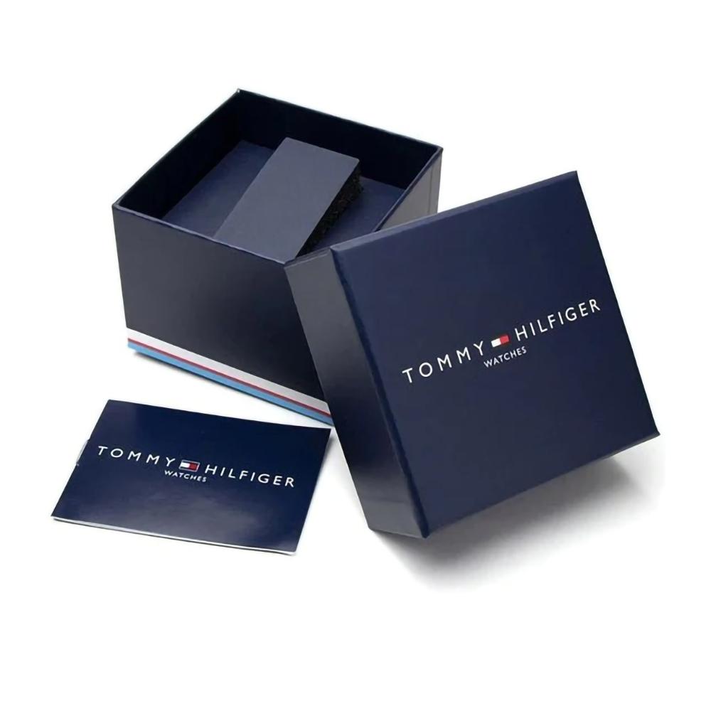 Tommy Hilfiger 1710383 Herrenuhr schwarzes Armband schwarzes Zifferblatt 44mm + Box