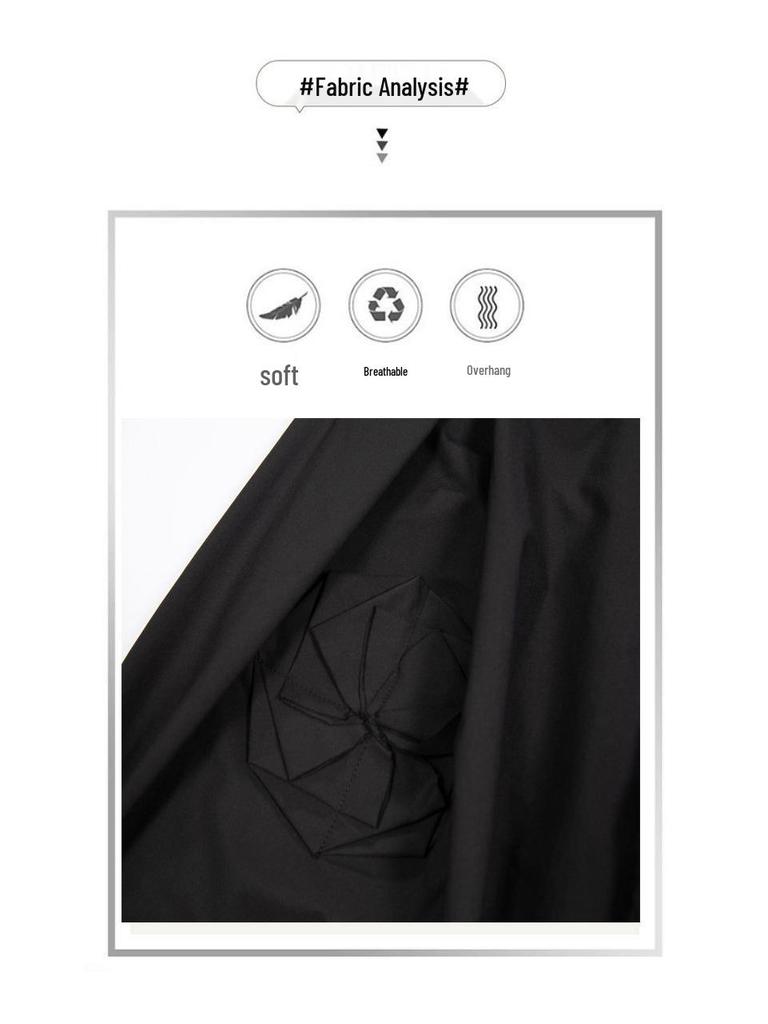 2025 Autumn Asymmetrical Wide-Leg Retro Patchwork Culottes: Women's Casual Dark Style