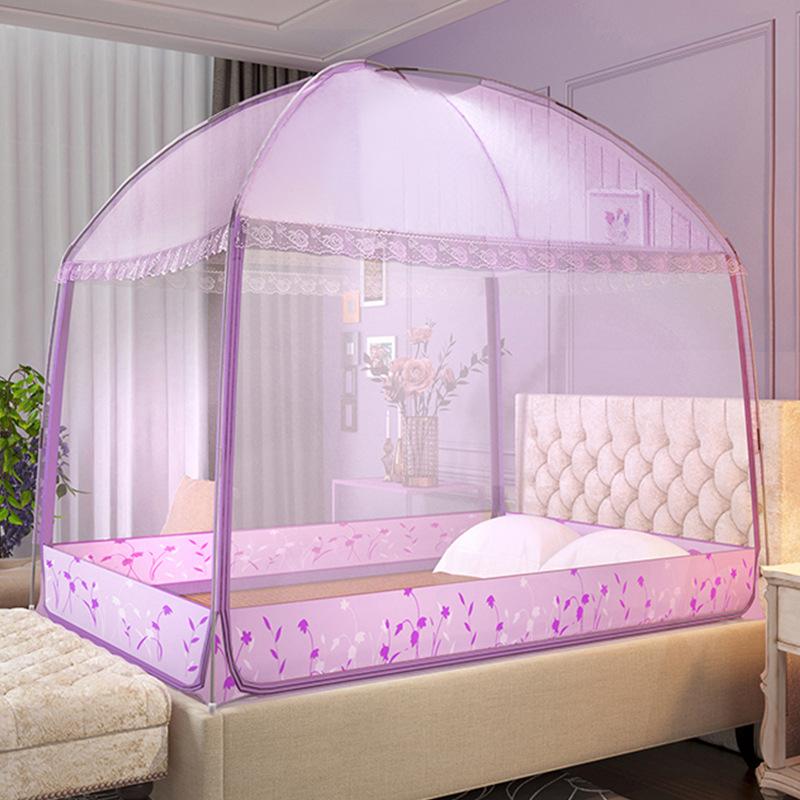 Summer Free Installation of Mongolian Yurt Mosquito Nets Household Double Person 1.8 Encrypted Folding 1.5 Dormitory Popular Dustproof Nets