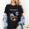 Artemis 2 Journey Around The Moon And Back 2026 Tshirt Graphic Short Sleeve Unisexs Tshirts For Summer Unisex Allseason
