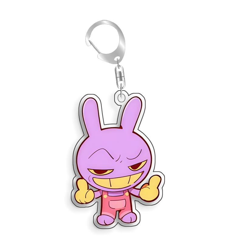 For The Amazing Digital Circus Kinger Gangle Kanfmo Zooble Acrylic Selfmade Cute Cartoon Anime Keychain Pendant Toy Gift 5cm