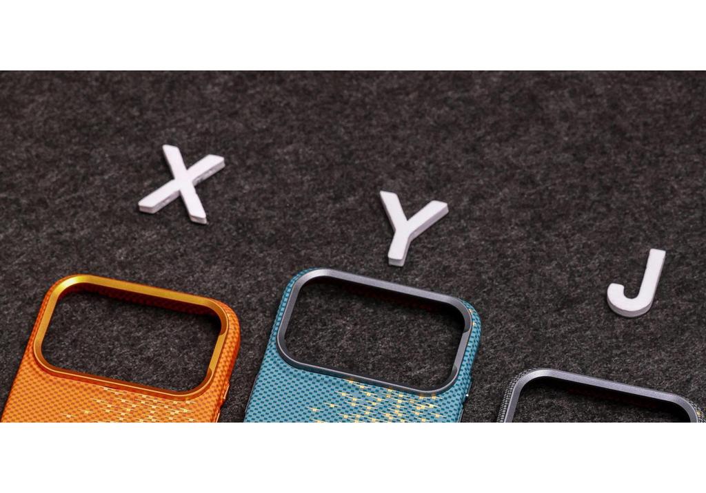 iPhone 17 Pro Max Luminous Wave Kevlar Magnetic Case with Apple 16 Skin-Feel & Drop-Proof Protection
