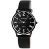 Montre Femme - EXCELLANC - Excellanc Femme Noir Métal - Boîtier 40 Mm - Bracelet Simili 20 Mm - Mouvement Quartz