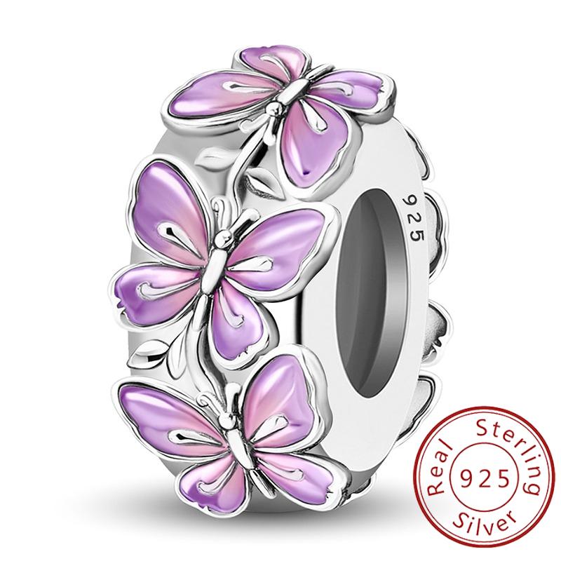 Copper Flower Butterfly Cherry Love Heart Charm Beads Fits DoItYourself Bracelets Crafting Gifts Of High Quality Beautiful Jewellery