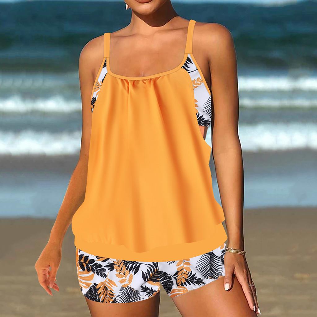 Classic Polyester Bikini Set With Colorful Print For Water Sports Enthusiasts