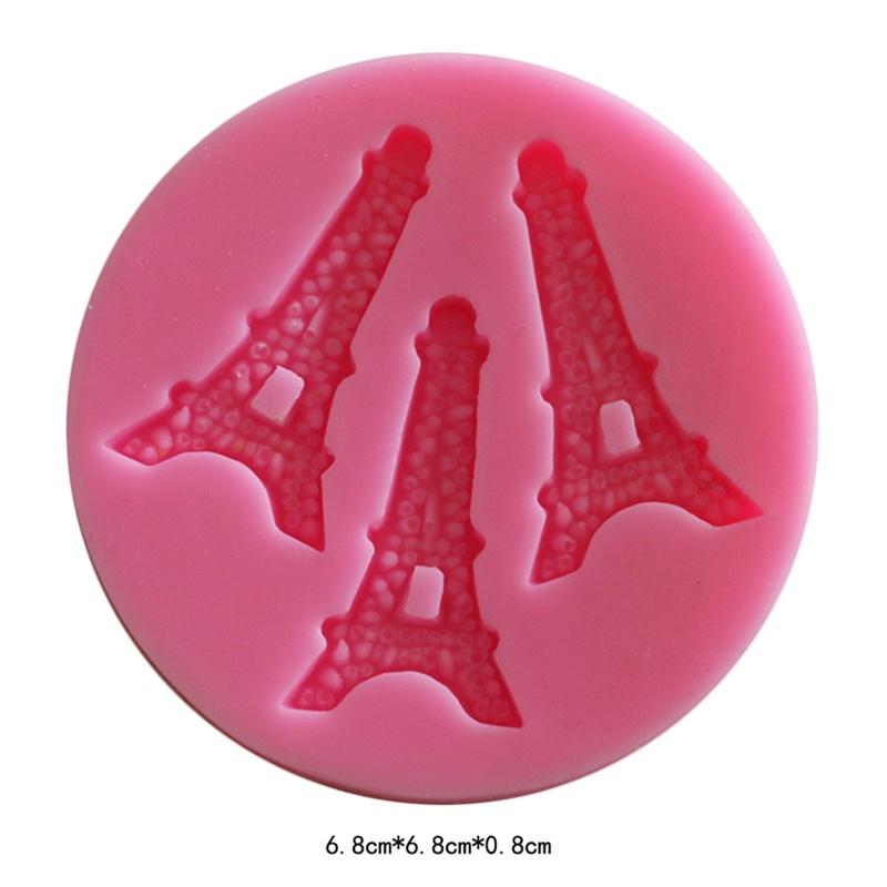 Nová 3D Eiffelova věž La Tour Eiffe Forma na čokoládové mýdlo Nástroje na zdobení dortů