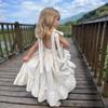 Long Slip Dress Princess Grils Children Spring Summer Fashionable Comfortable Solid Simple All-matching Casual