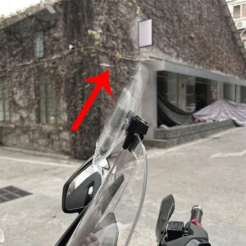 

Plastic Windshield Extension Adjustable Spoiler Deflector For BMW KAWASAKI YAMAHA HONDA SUZUKI 36X14cm Grey