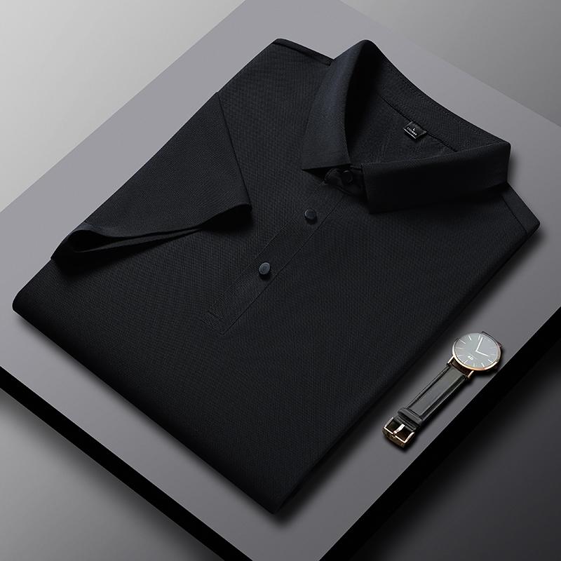 2026 Summer New Polo Shirt Men 3 Buttons Casual Work T Shirts Quick Dry Short Sleeve Golf Shirt High Quality Plus Size